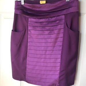 Cute satin-like purple skirt w/ pockets from Urban Outfitters